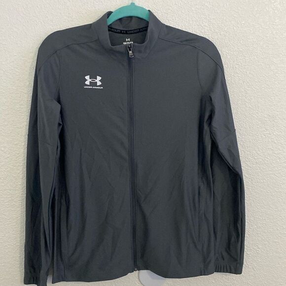 NWT- Under Armour- Women's Challenger Track Jacket- grey- size Small - Picture 1 of 8